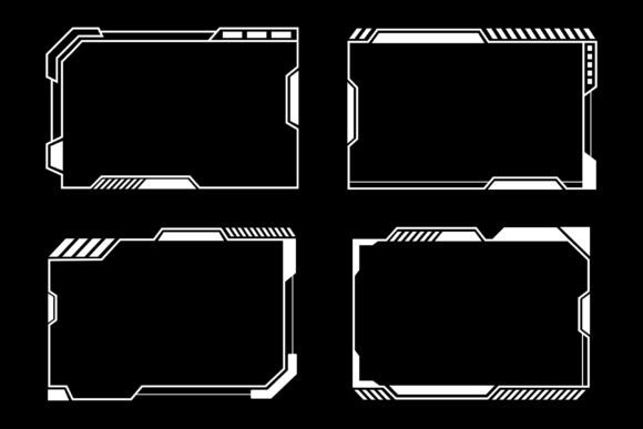 Download Futuristic Abstract Frame Set - Abstract frame Collection