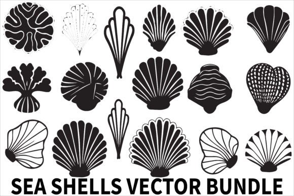 Download Best Selling Sea Shell Silhouette Bundle - Selling Collection