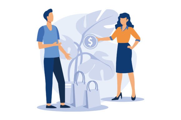 Download Face to Face Selling Illustration - Selling Collection