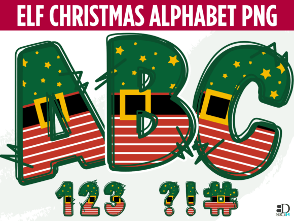 Download Elf Christmas Alphabet PNG Letters - Elf Collection