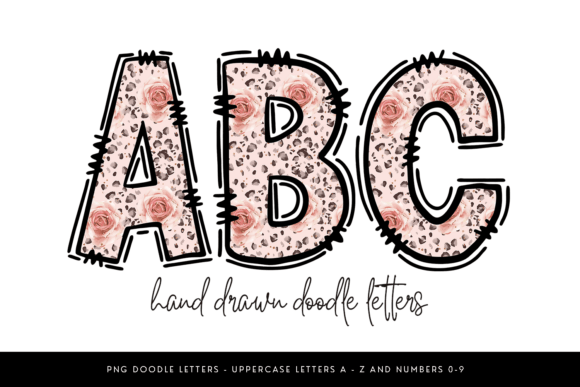 Download Rose Leopard Print Alphabet PNG Letters - Png letters Collection