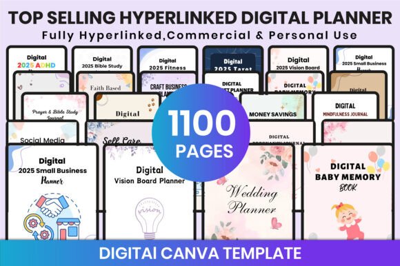Download Top Selling Hyperlinked Digital Planner - Selling Collection