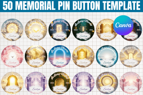 Download 50 Memorial Pin Button Templates - Memorial pin button Collection