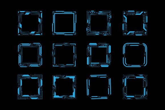 Download Abstract Frame Hud Technology Futuristic - Abstract frame Collection