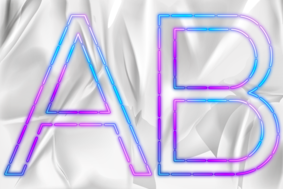Download PNG Letters Numbers Bold Dotted Color - Png letters Collection