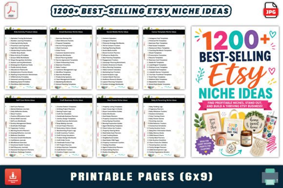 Download 1200+ Best-Selling Etsy Niche Ideas - Selling Collection